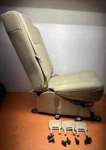 2007 - 17 FORD EXPEDITION LINCOLN NAVIGATOR SECOND ROW MIDDLE JUMP SEAT BEIGE OE - Picture 1 of 22
