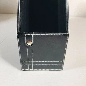 BLEISTIFT GETRÄNKEHALTER ORGANIZER Schwarz Kunstleder RealSpace Executive Level Style  - Bild 1 von 5