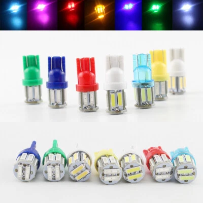 100Pcs T10 194 192 168 175 921 W5W 2825 7014 10-SMD LED Interior Lights Bulbs - Image 1 of 4