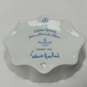 Mercedes-Benz #24 Fleur de Lis Haviland Limoges Cannes 1985 Schale 076 5,5" x 4,5" - Bild 1 von 8