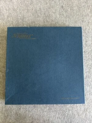 VINTAGE Deluxe Scrabble 1966 COMPLETE Selchow and Righter Wood Tiles (top RK) - Image 1 of 4