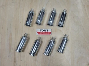 Spark Plug Wire Boot Heat Shield Protectors Set of 8 For LS & LT Engines Silver - Picture 1 of 4
