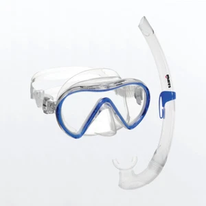 Mares Set Maschera E Boccaglio Snorkeling Vento Silicone Clear Blu - Imagen 1 de 1