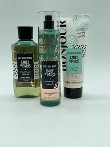 Bath & Body Works EMILY IN PARIS MACARON CLOUD FULL SIZE SET of 3 - Picture 1 of 1