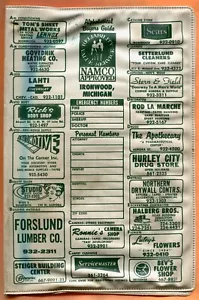 Ironwood, MI, Vinyl Telefonbuch Schutzhülle um 1970 gebraucht - Bild 1 von 3