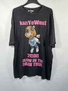 2008 Kanye West Glow In The Dark Tour T-Shirt XL schwarz kurzarm - Bild 1 von 7