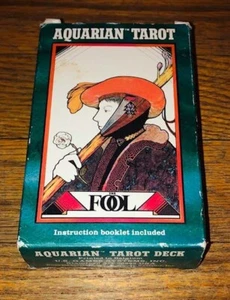 "Aquarian Tarot" [Morgan Press, 1970] Complete Set 78 Cards w/Box & Instructions - Picture 1 of 2
