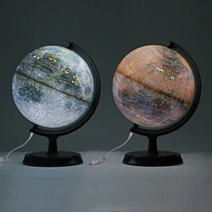 Mapsoft Explorer Set 2 globi illuminati Luna/Marte, 24 cm/9,5", 2MRI-24, lampada - Foto 1 di 22