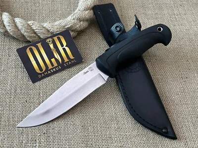 Kizlyar Rusia AUS8 cuchillo de caza inoxidable cuchillo táctico al aire libre hecho a mano Foto 1 de 4