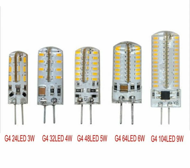 G4 3014 SMD Silicone Crystal Lamp Light LED Bulb Chandelier AC/DC12V 24V - Image 1 of 1