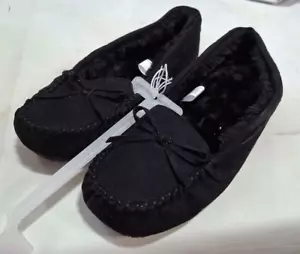 Girl's Cadi Slippers Black - Cat & Jack Size 3 (B-636) - Picture 1 of 2