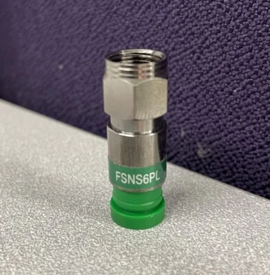 Belden FSNS6PL ProSNS RG-6 Plenum "F" Coax Compression Connector, 1 Piece - Image 1 of 3