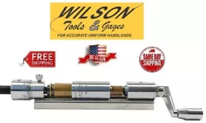 L.E. Wilson Micrometer Case Trimmer e Supporto in acciaio inossidabile 50 BMG CTS-50MICU - Foto 1 di 4