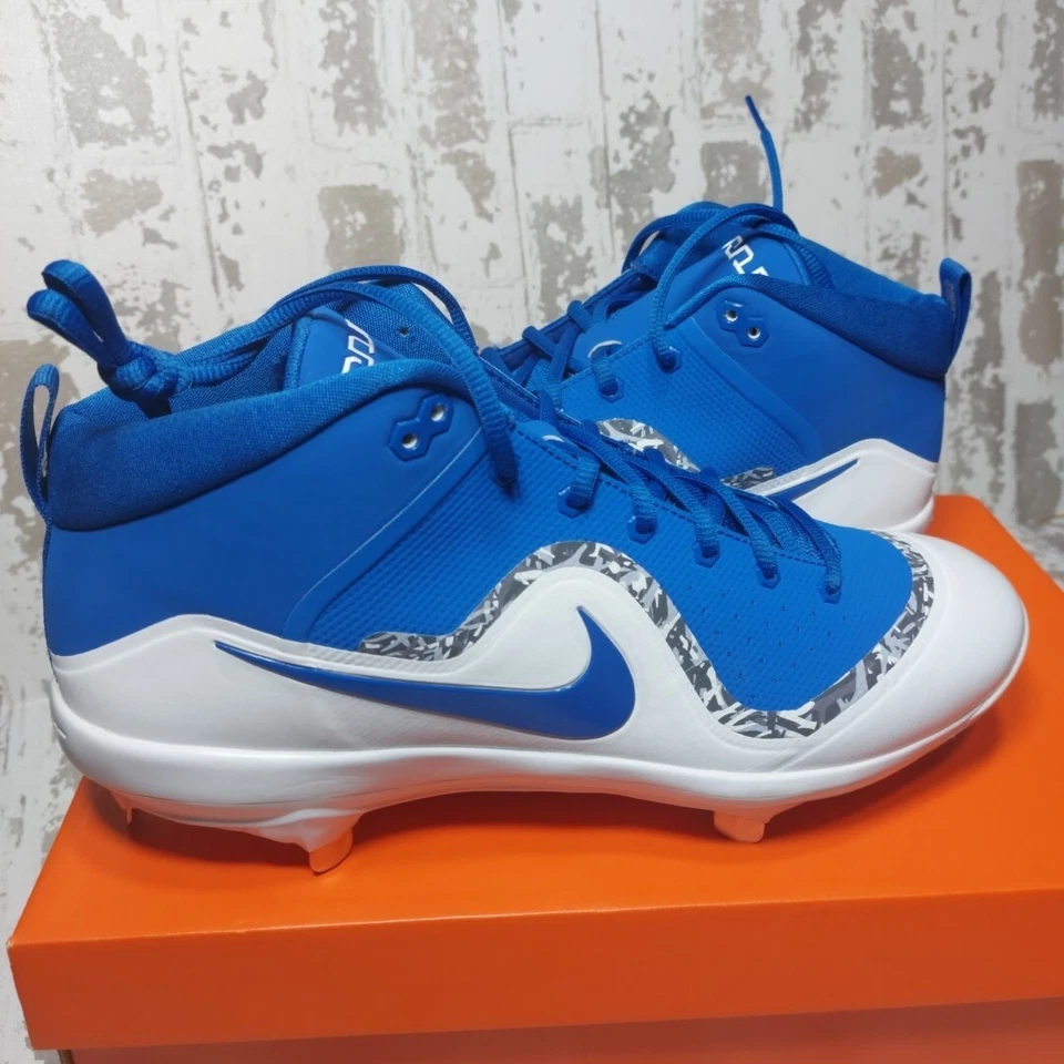 Nike Men US 11.5 Force Air Trout 4 Pro Metal Baseball Cleats - 917920-444 Blue  - Image 1 of 4