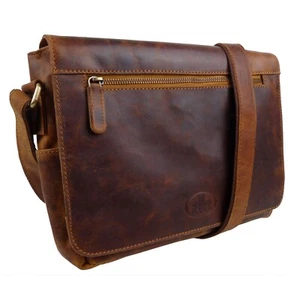 Rowallan Ladies Gents Cross Body Large 3/4 Flap Bag Bavaria Camel - Picture 1 of 6