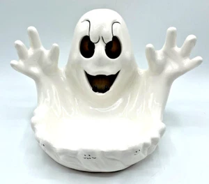 Vintage Halloween Ghost Candy Dish 7.25" 1992 - Picture 1 of 13