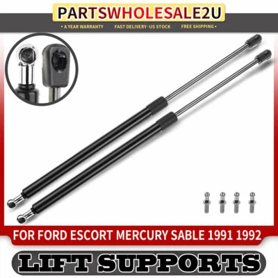 2pcs Rear Trunk Tailgate Lift Supports for Ford Escort Mercury Sable 1991 1992 - Image 1 of 4