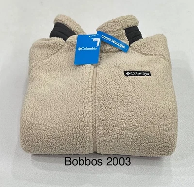 Chaqueta polar Sherpa con cremallera completa Columbia Rugged Ridge para hombre, Ancient Fossil, XL Foto 1 de 3