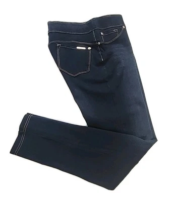 Pantalones de mezclilla al tobillo Nygard Luxe M (10-12) lavado oscuro elástico 360° para mujer Foto 1 de 4