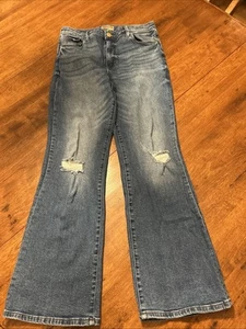 KUT From The Kloth Nadia Flare Jeans Women’s 10 High Rise Stretch Denim Blue - Picture 1 of 13