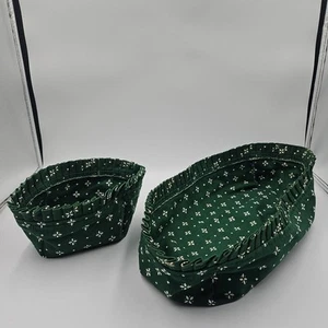 Lonaberger Bread Basket & Hostess Appreciation Fabric Liners Heritage Green READ - Picture 1 of 11
