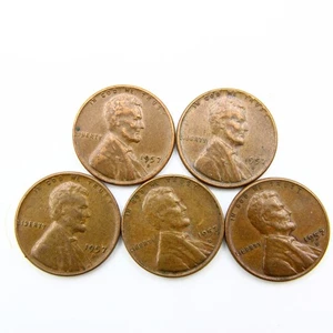 Lote de centavos Lincoln Wheat 1957 D - monedas reales mostradas #WCL12 - Imagen 1 de 2