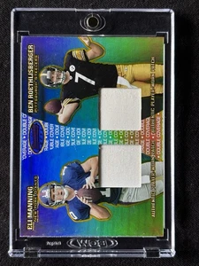 2004 Bowman Chrome Best Gold Eli Manning Ben Roethlisberger RC GU Dual Patch /25 - Picture 1 of 2