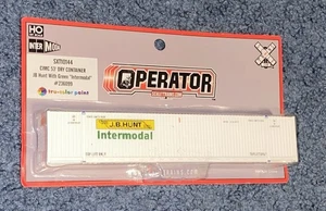 Trenes a escala HO CIMC 53’ contenedor seco JB Hunt verde intermodal / #SXT10144 - Imagen 1 de 2