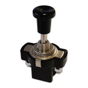 Zugschalter 12V 10A Ein Aus Schalter M3 Schraubanschluss Panel Ø8.5mm Metall - Bild 1 von 7
