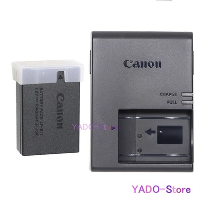 New Canon LP-E17 Battery LC-E17 Charger for EOS 77D M3 R50 R100 M5 R8 T6i T7i  - Image 1 of 4