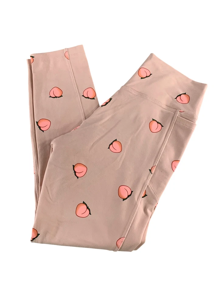 ROSA Victoria's Secret Ultimate Leggings Mujer Medianos Pantalones de Yoga Estampado Melocotón Foto 1 de 4