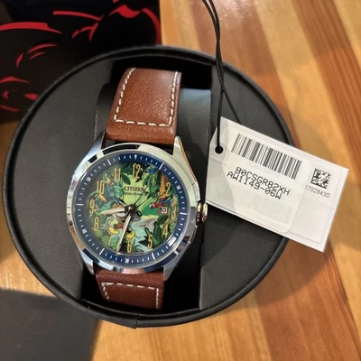 Citizen AW1149-06W Mickey Mouse Safari Tiki Explorer Watch Eco Drive with Box - Image 1 of 4