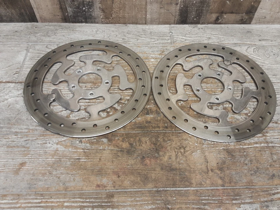 2008 Harley Davidson Electra Glide Ultra Front Disc Brake Rotors Pair BR-696 - Image 1 of 4