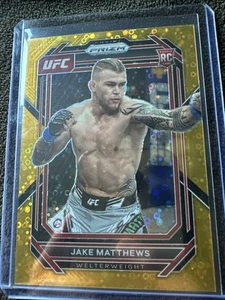 2023 UFC Panini Prizm - Jake Matthews Gold Disco Undercard Rookie 02/10 Welterwe - Picture 1 of 10