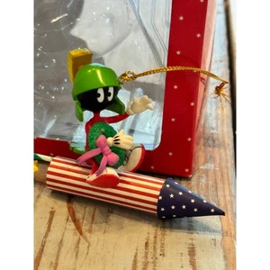 Vintage 198 Looney Tunes Marvin the Martian On Rocket with Wreath Original Box - Picture 1 of 9