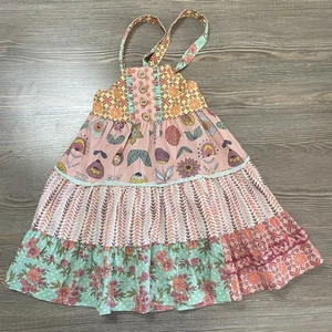 EUC Matilda Jane Dress: 4T, Item 21003D, Dusty Pink Mixed Floral Smocked - Picture 1 of 8