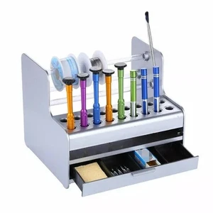 Desktop Tool Box Storage Organizer Rack Screwdriver Tweezer Electronic Component - Picture 1 of 13