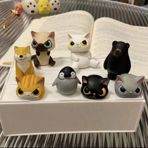 6PCS/Set Plastic Animals Ornaments DIY Cat Decoration Crafts Home Decoration - Picture 1 of 9