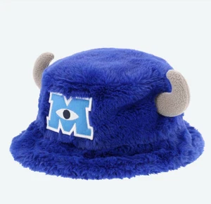Monsters Inc blau Horn flauschiger Fischerhut Tokyo Disney Resort Japan gebraucht - Bild 1 von 4