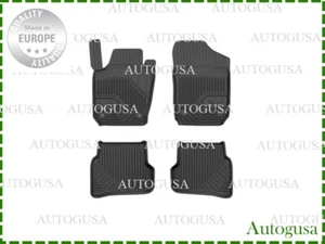 NEU LHD SCHWARZ GUMMI BODENMATTEN AUTOVERKLEIDUNGEN ALLES WETTER FÜR SEAT IBIZA 2009-2017 - Bild 1 von 6