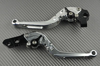 Adjustable Folding Flip Up Levers Pair SILVER CNC Benelli 	Tornado 900	all - Image 1 of 4