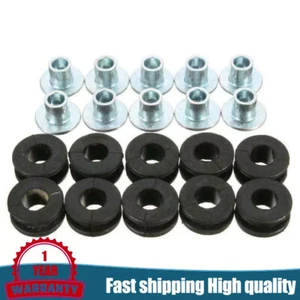 10Pcs Motorcycle Rubber Grommets Bolt For Honda Yamaha Suzuki Kawasaki Fairing - Bild 1 von 9