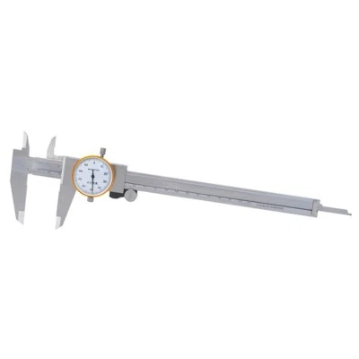 8'' ShockProof Dial Vernier Caliper 0.01 mm 0-200mm Dial Gauge Vernier Caliper - Image 1 of 4