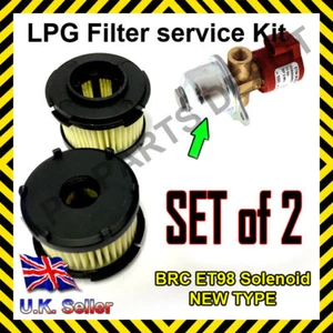 LPG GPL BRC ET98 solenoid FILTER cartridge set of 2 without O-rings Auto gas car - Picture 1 of 2