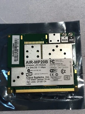 Cisco AIR-MP20B MP20B-A-K9 Wireless Module Aironet Mini PCI Radio AP1200/1210 - Image 1 of 4