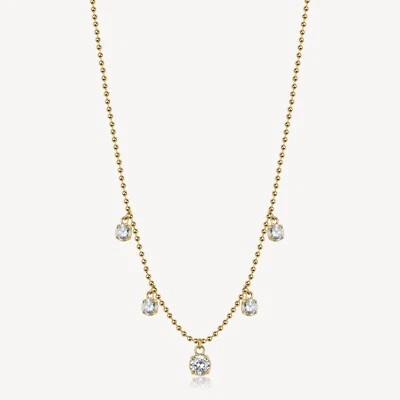 COLLANA IN ACCIAIO CON ZIRCONI DA DONNA BROSWAY LINEA DESIDERI BEIN015 (3558) - Immagine 1 di 2