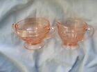  PINK SHARON CREAMER AND SUGAR  IN MINT CONDITION