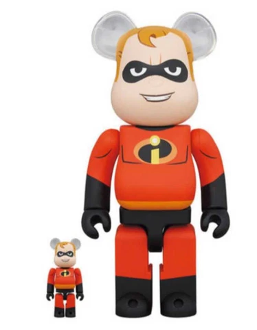 BE@RBRICK Mr. Incredible Family 100% 400% Bearbrick Medicom Toy Japan JP New Cover