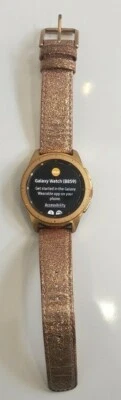 Samsung Galaxy Rose Gold SM-R815u w/ Leather Strap, 42mm WIFI/LTE - Ships Today! - Image 1 of 4