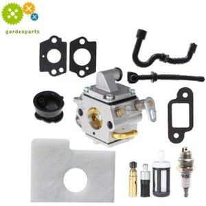 Carburetor For Stihl MS180C MS170 MS180 017 018 Chainsaw Air Filter Tune Up Kit - Picture 1 of 6